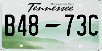 TN license plate B4873C