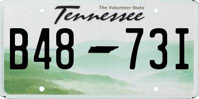 TN license plate B4873I