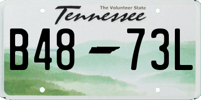 TN license plate B4873L