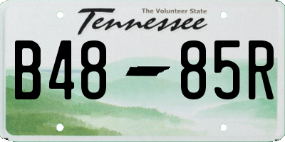 TN license plate B4885R