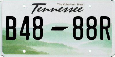 TN license plate B4888R
