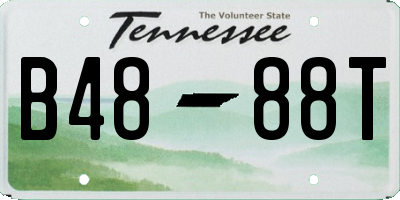 TN license plate B4888T
