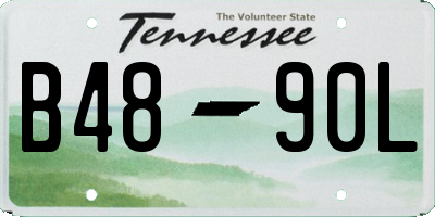 TN license plate B4890L