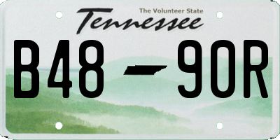 TN license plate B4890R