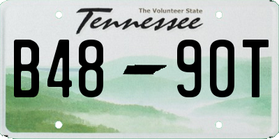 TN license plate B4890T