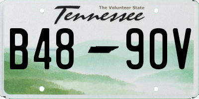 TN license plate B4890V