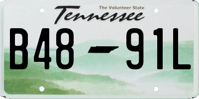 TN license plate B4891L