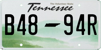 TN license plate B4894R