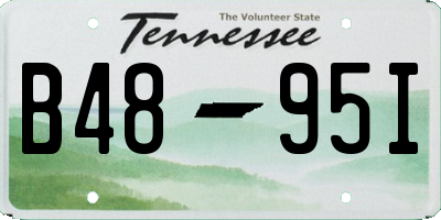 TN license plate B4895I