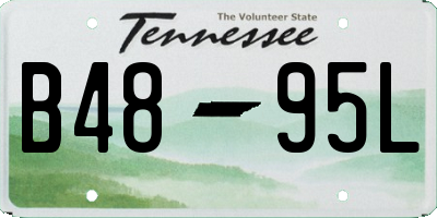 TN license plate B4895L
