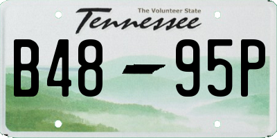 TN license plate B4895P