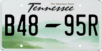 TN license plate B4895R