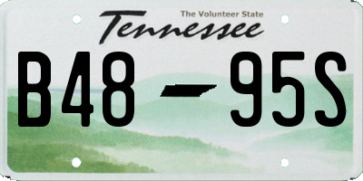 TN license plate B4895S