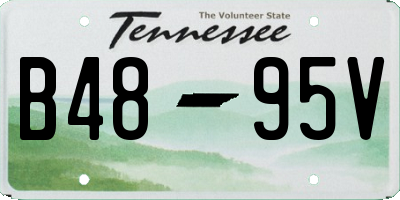 TN license plate B4895V
