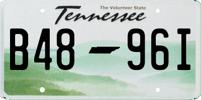 TN license plate B4896I