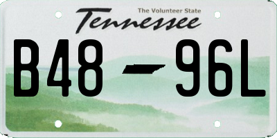 TN license plate B4896L