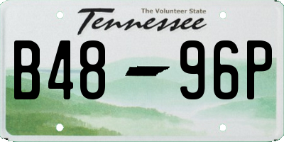 TN license plate B4896P