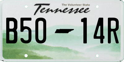 TN license plate B5014R