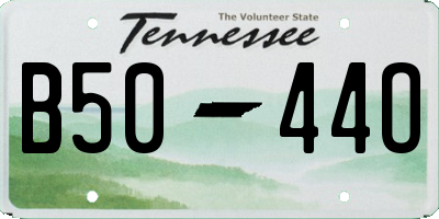 TN license plate B5044O