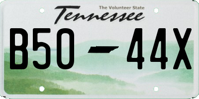 TN license plate B5044X