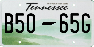 TN license plate B5065G