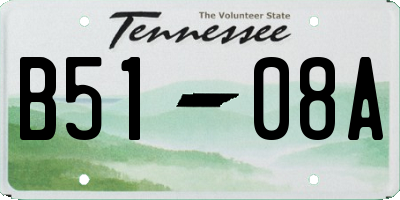 TN license plate B5108A