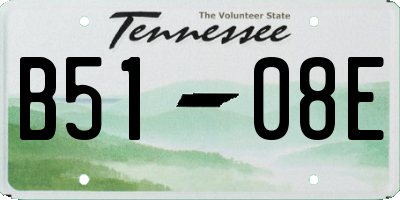 TN license plate B5108E
