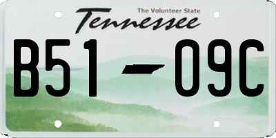 TN license plate B5109C