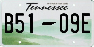 TN license plate B5109E