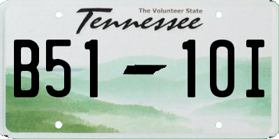 TN license plate B5110I