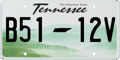 TN license plate B5112V