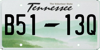 TN license plate B5113Q