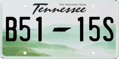 TN license plate B5115S