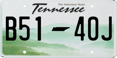 TN license plate B5140J