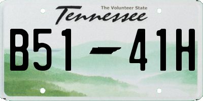 TN license plate B5141H