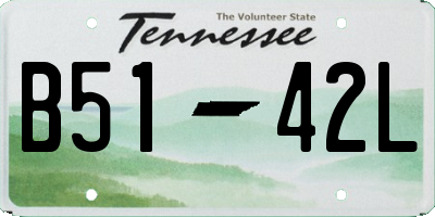 TN license plate B5142L