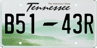 TN license plate B5143R