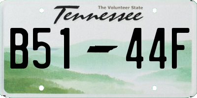 TN license plate B5144F