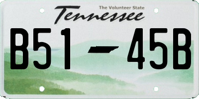 TN license plate B5145B