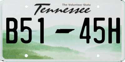 TN license plate B5145H