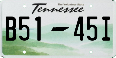TN license plate B5145I