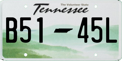 TN license plate B5145L