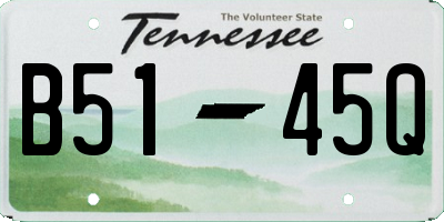 TN license plate B5145Q