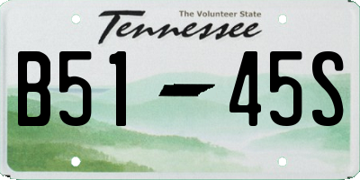 TN license plate B5145S