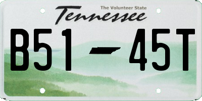 TN license plate B5145T
