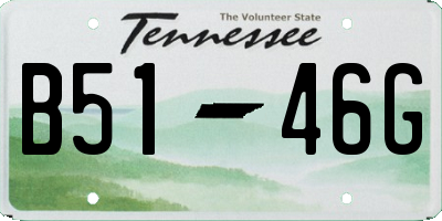 TN license plate B5146G