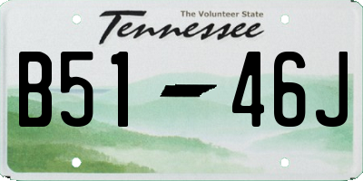 TN license plate B5146J