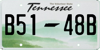 TN license plate B5148B