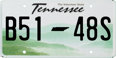 TN license plate B5148S