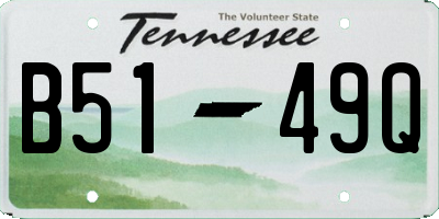 TN license plate B5149Q